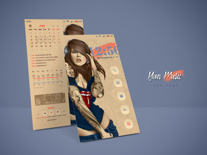 Your Music preset for KLWP